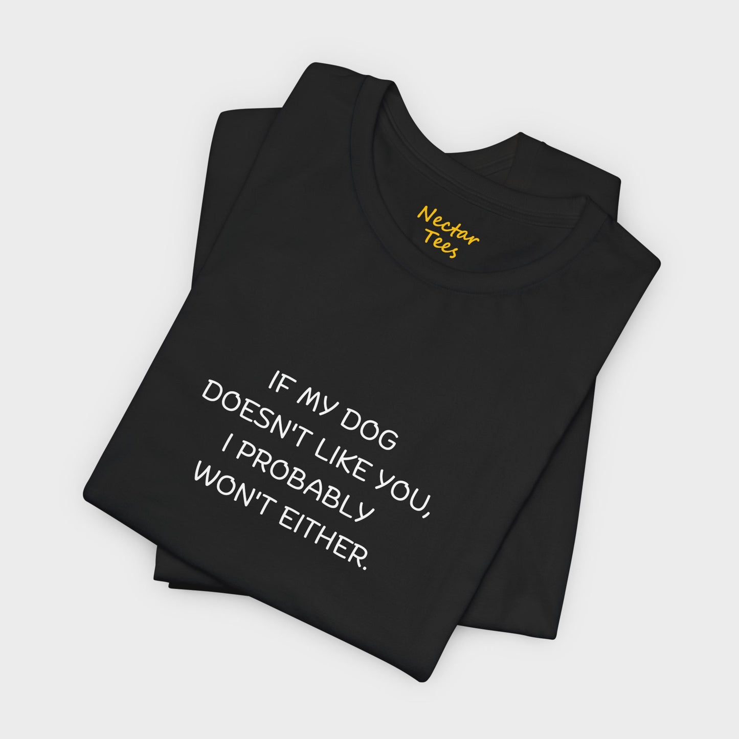 If my dog doesn't like you, I probably won't either. T-Shirt