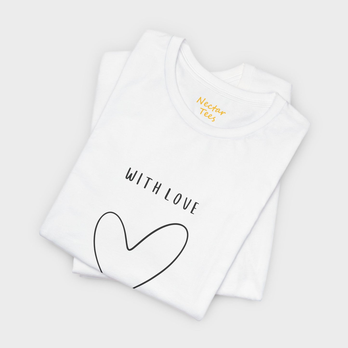 With love every heartbeat tells a story. T-Shirt